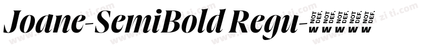 Joane-SemiBold Regu字体转换